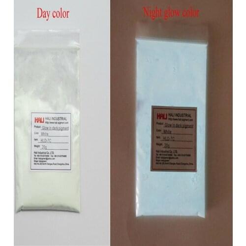 Glow in dark pigment,photoluminescent powder,luminous powder,item:HLD-7C,glowing color:white,1lot=20g,free