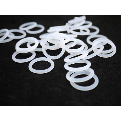 10Pcs Red/White 3.5mm Wire Diameter Food Grade Safe Silicone O Rings Gaskets OD 12-46mm O Ring Seals Washer