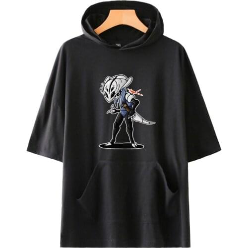 Hollow Knight Fashion Printed Hooded T-shirt Women/Men Summer Short Sleeve Tshirt 2019 Hot Sale Casual Trendy Streetwear T Shirt