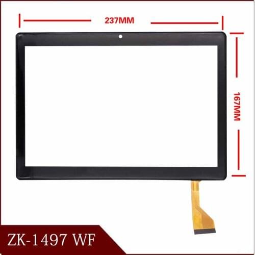 10.1 inch touch screen digitizer glass sensor panel for ZK-1497 WF