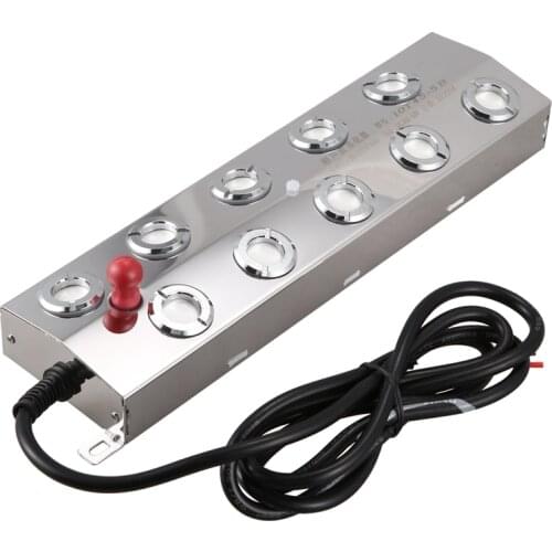 10 Head Ultrasonic Mist Maker Fogger Stainless Steel Humidifier Aeromist Hydroponics Nebulizer Water Fountain Pond Atomizer