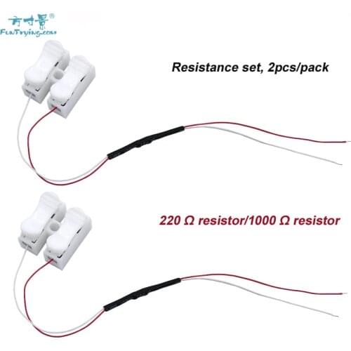 5pcs Model-specific Resistance 220Ω/1000Ω Resistance Wire Set Train Sand Table Model Lighting System Wiring Material