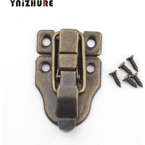 56*40mm 5Sets Vintage Lock Antique Metal Jewelry Chest Box Gift Box Suitcase Case Buckles Toggle Hasp Latch Catch Clasp
