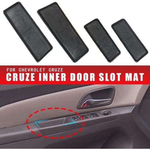 4pcs for Chevrolet Cruze door slot pad interior parts Car Door Groove Mat rubber mat Car accessories 2009-2015