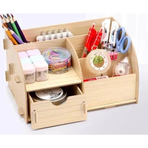 Free shippin Creative Pen pencil holder Receiving Box Desktop Learning Penholder Office desk organizer storage rack supplies