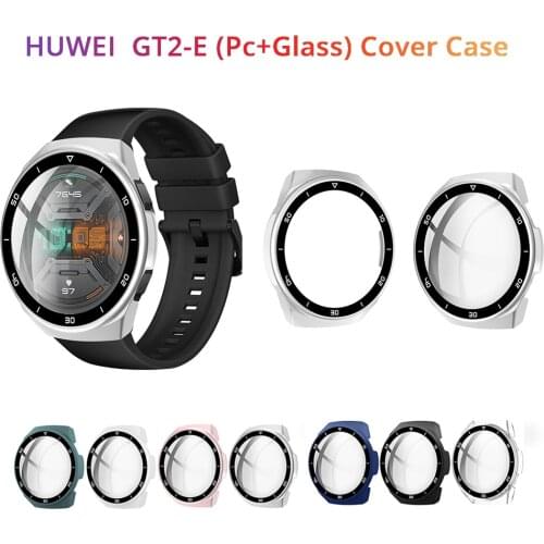 Pc Case For Huawei Watch Gt2e Tempered Glass Film Case With Glass Full Cover Hd Bumper For Huawei Watch Gt2e Protective Shell