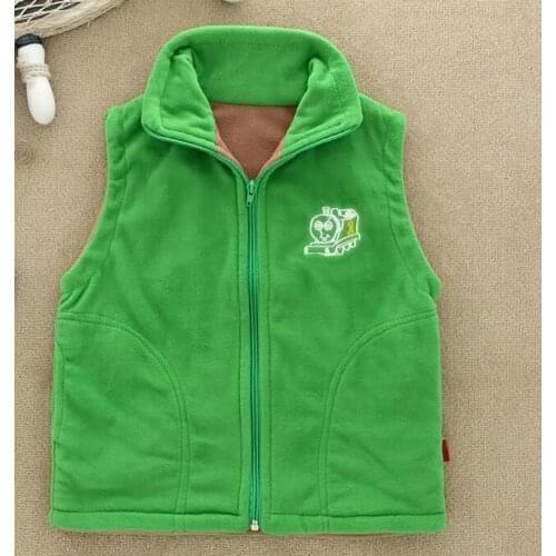 High Quality Fleece Boys Girls Vests Waistcoats Candy Color Children Outerwear Coats baby Kids clothes spring autumn 2-7 Year