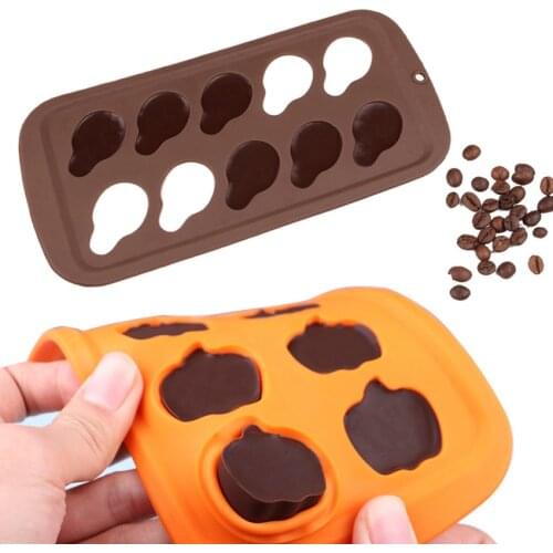 Chocolate Mold Diy Epoxy Halloween Pumpkin Biscuit 3D Cookie Plunger Cutte Cake Mold Candy Fondant Cookies Skull Baking Tools
