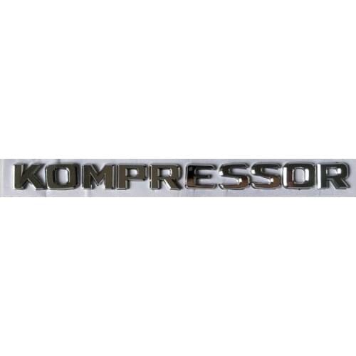 Chrome Letters KOMPRESSOR Emblems Trunk Rear Badges Sticker for Mercedes Benz E55 C55 SL55 S55 SLK55 CLK55 AMG