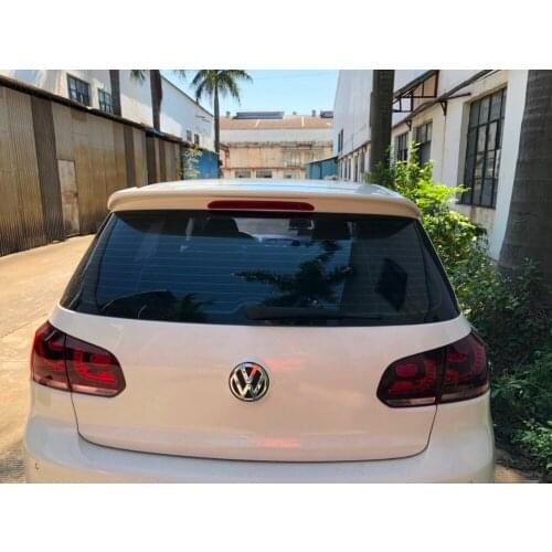 Use for volkswagen golf 6 spoiler 2010-2013 model golf 6 light High Quality ABS Material Car Rear Wing Primer Color spoiler