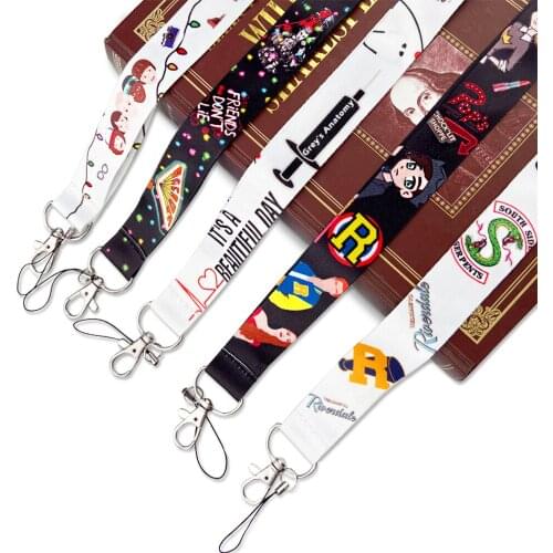 JY159 TV Drama Greys Anatomy Neck Strap Lanyard for keys ID Card Gym Phone Strap USB badge holder DIY Hang Rope Lariat Lanyard