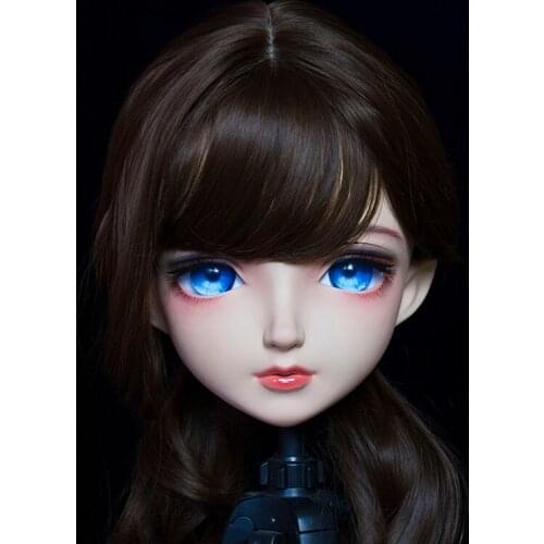 KGM 024) Crossdress Japanese Role Play Anime Cosplay Character Kigurumi Mask Crossdresser Doll Mask Transgender doll Mask