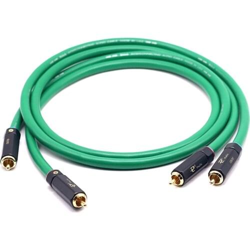 Classic good voice Copper-silver alloy HIFI RCA cable, audio signal line amplifier Audio cable 1pair