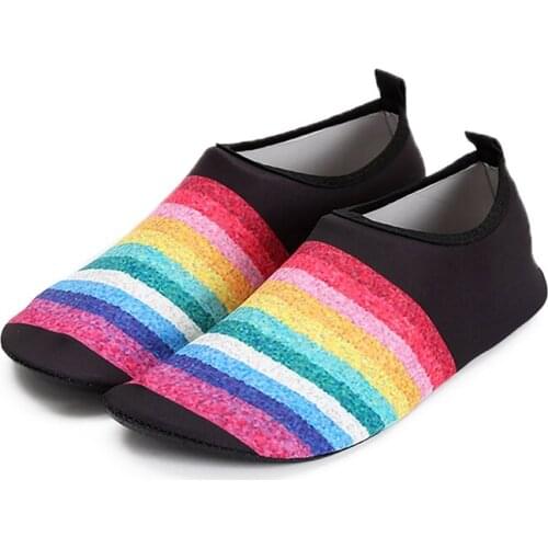 Outdoor Summer Beach Swimming Snorkeling Wading Footwear Printed Lightweight Anti-slip Quick Drying Slip Water Shoes