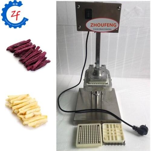 Small electric french fry cutters potato slicer vegetable fruit cutting machine kitchen chopper 8mm/10mm/12mm blades