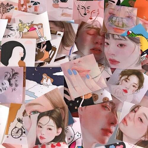 24pcs ins girl stickers/Scrapbooking Stickers /Decorative Sticker /DIY cup Craft Photo Albums