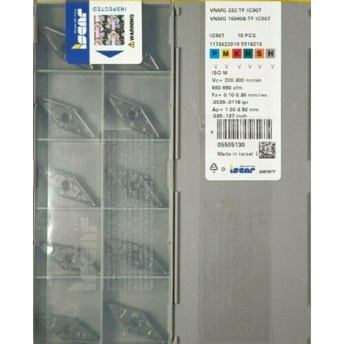 ORIGINAL 10PCS CARBIDE INSERT VNMG 160408-TF IC907