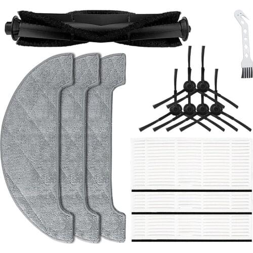 Main Brushes Side Brush Rag Cloth Mops Cleaning Brush Filter for Proscenic M7MAX M8 Sweeping Robot Cleaning Spare Parts