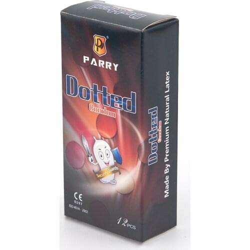 PARRY CONDOMS 12PCS Has A Granular Spiral Condom On The Surface To Increase The Fun And Skin-Friendly Condom With A Large Amount