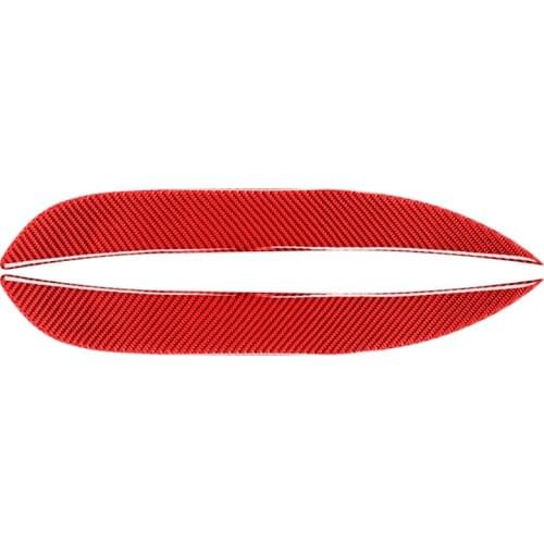 Fog Light Lamp Eyebrow Cover Trim Sticker Carbon Fiber for Honda FIT JAZZ 2014 2015 2016 2017 2018 2019 2020 (Red)