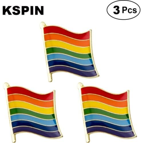 Rainbow Pride Flag Lapel Pin Brooches Pins Flag badge Brooch Badges