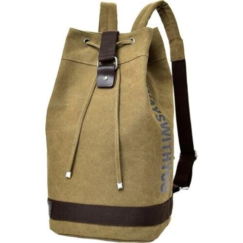2021 New Fashion Casual Canvas Sports Backpack Bucket Bag Travel Backpack Mens Bags Unisex Bags Duffle Bag Overnight Bags