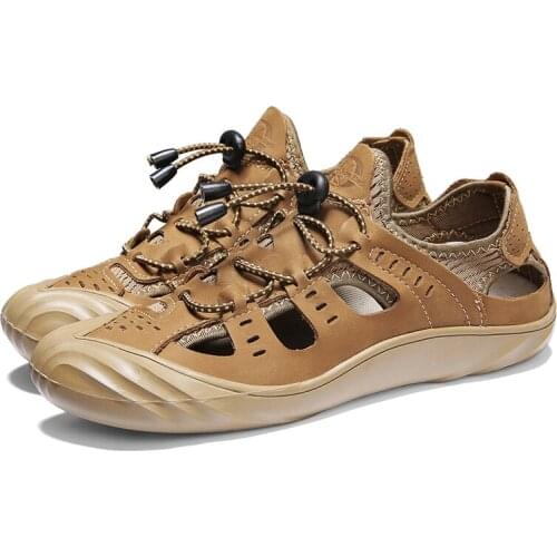 Schuhe schoenen zomerschoenen 2020 de water men 2019 sommer man deportivas casual breathable leather beach shoe heren shoes for