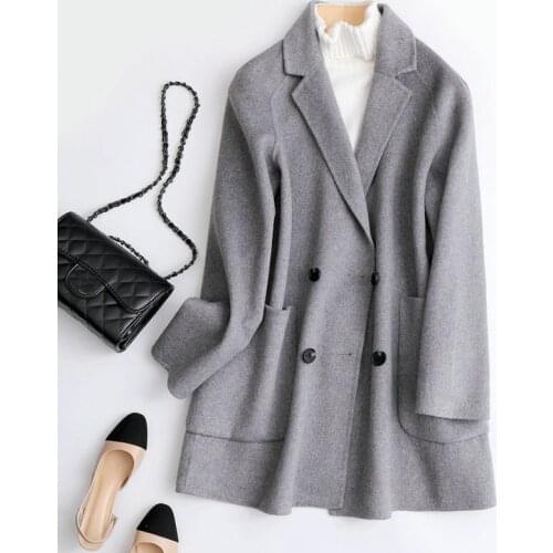Sherhure Women's Gray Coats