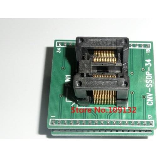 SSOP28 to DIP28 Adapter 5.3mm/7.8mm IC Test Socket 0.65mm Pitch support SSOP20 SSOP24 WIDE