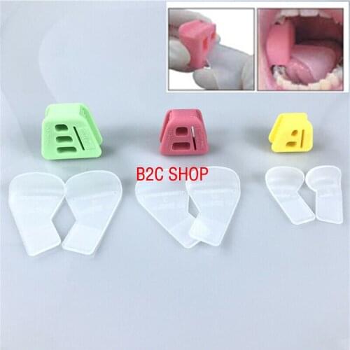 Dental Silicone Cheek Retractors Dentist Orthodontic Tools Mouth Props with Restrain Tongue