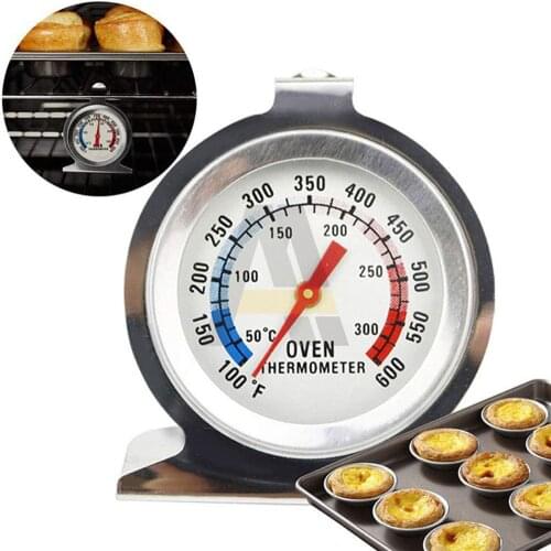 Food Meat Oven Thermometers Dial Temperature Gauge Stainless Steel Kitchen Baking Stand Up Type Thermometer Meter Tester