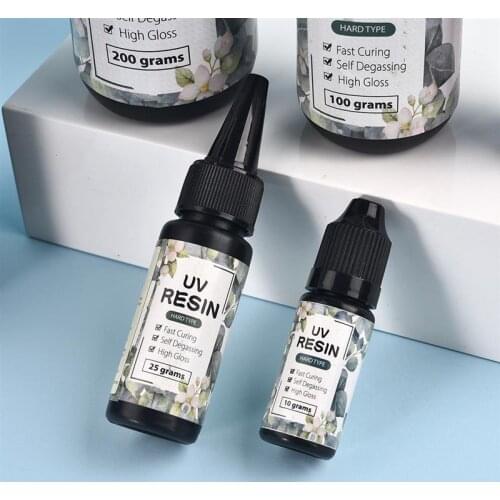 2021 10/25g UV Resin Glue Ultraviolet Curing Solar Cure Sunlight Activated Hard DIY Quick Drying Non-Toxic For Jewelry Resin Gel