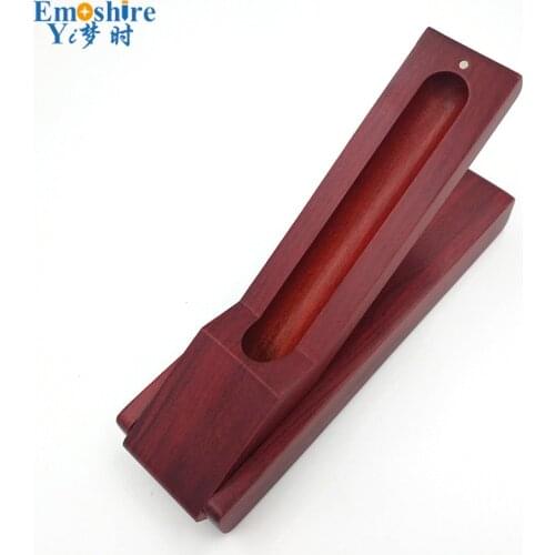 Top Quality Emoshire High - grade Pear Branch Single Wood Pencil Cases Wood Pen With Business Card Box Custom B043
