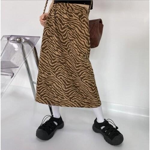 2021 Korean style girls leopard skirt spring spring fashion girls skirt 6-12t A529