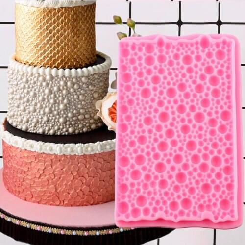 Pearl Cake Border Lace Silicone Mold Sugarcraft Fondant Cake Decorating Tools Candy Resin Clay Chocolate Gumpaste Mould Baking