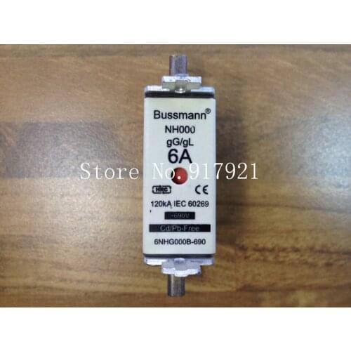 [ZOB] The United States Bussmann 6NHG000B-690 BUSS NH000 gG/gL 6A 690V fuse fuse --5pcs/lot