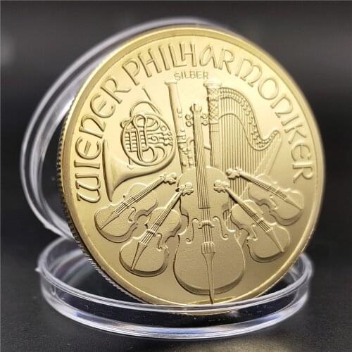 Austrian commemorative coin 2015 Vienna Symphony Orchestra Gold Medal Commemorative Medal Gold Coin Collectibles Home Decoration
