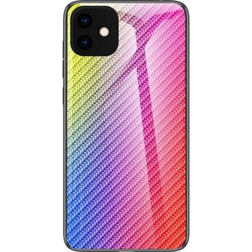 100pcs/lot Carbon Fiber Tempered Glass protective cover case for iphone 5 6 7 8 X XS XR XS Max 6 7 8 plus 11 12 Pro Max case