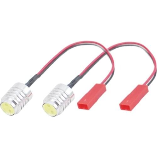 2pcs 1.5W LED Searchlight High Brightness Night Navigation Light CNC Aluminum Parts 3S 12V Power Supply JST Female Plug for FPV