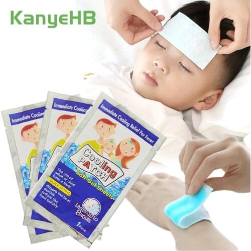 3pcs Cooling Patch Fever Cooling Patch Antipyretic Paste Physical Cooling Pad Cooling Gel Patch For Fever&Headache ToothacheA166