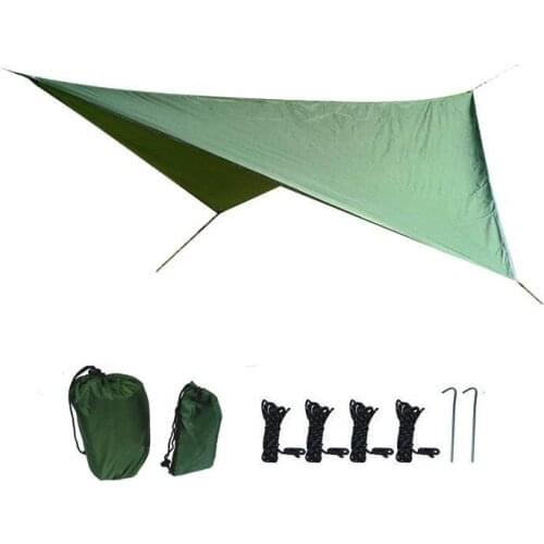 360*290cm Diamond Awning Waterproof Tarp Tent Shade Ultralight Garden Canopy Sunshade Outdoor Camping Rain Fly Beach Sun Shelter