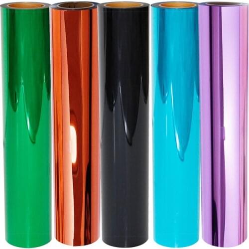 5 colors A4 sample T-shirt Vinyl Metallic Heat Transfer Vinyl Film Cutting Film Heat Press Iron on Vinyl 5 Sheet High Quality