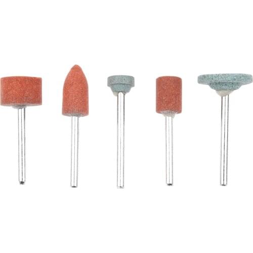 5Pcs 3mm Shank Wheel Head Grinding Polishing Electric Grinder Power Tool Grinding Wheel Head Dremel Accessories