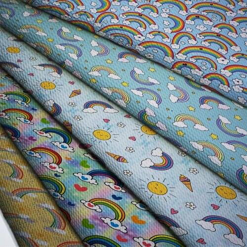 50cm*140cm Flower Printed Printed Bullet Texture Liverpool Fabric For clothing Stretch Knit Fabric For Hair Band L18651