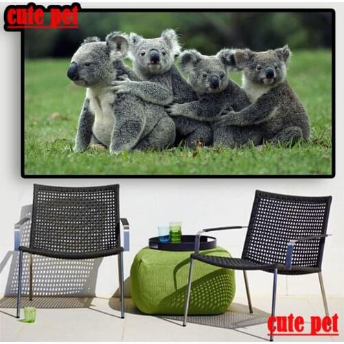 Large 5D Diamond Painting Embroidery animal Koala Bear CrossStitch DIY Full Square Diamond Rhinestone Mosaic Painting Decor