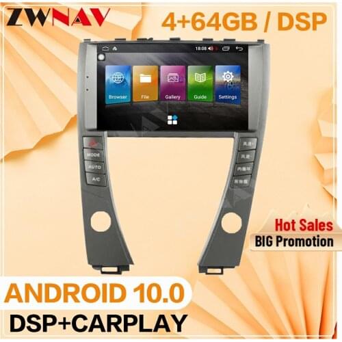 Carplay 2 Din For LEXUS ES 2006 2007-2012 Android 10.0 Screen Multimedia Player Audio Radio GPS Navigation Head Unit Auto Stereo