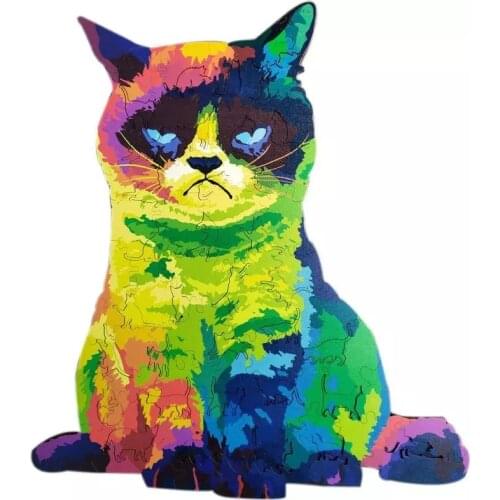 Wooden Puzzles For Adults Children DIY Educational Puzzles Toys Each Piece Is Animal Shaped The Best Christmas Gifts