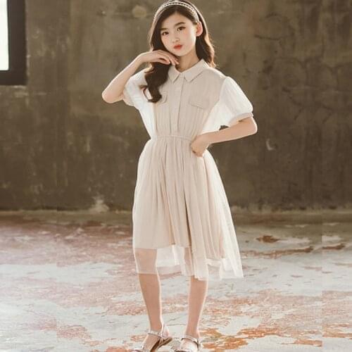 Kids Dresses for Girls 2021 Girl Dress Summer Short Sleeve Princess Costume Party Dress Children Clothing 4 6 8 10 12 14 Years