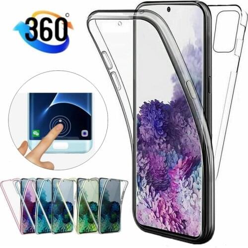 360 Double Full Cover For Samsung Galaxy A3 A5 A7 J3 J5 J7 2016 2017 Grand Prime S6 S7 Edge S9 S8 Plus S10 S10E Note 8 9 Case