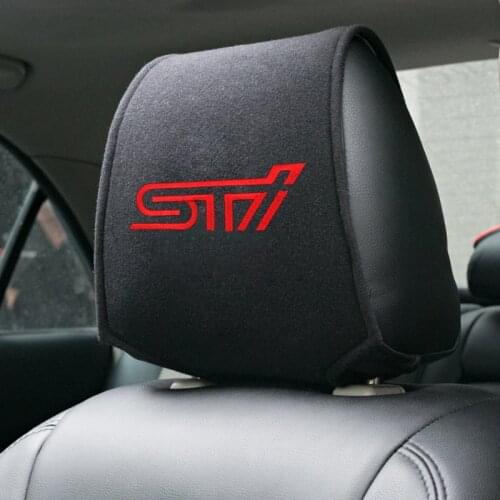 Hot car headrest cover for Subaru STI Impreza Forester Tribeca XV BRZ car styling